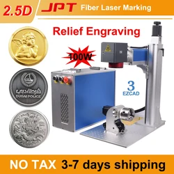 2.5D 200W JPT Fiber Laser Marking Cutting Machine Electric Lifting Laser Engraver 3D Relief Deep Engraving All Metal