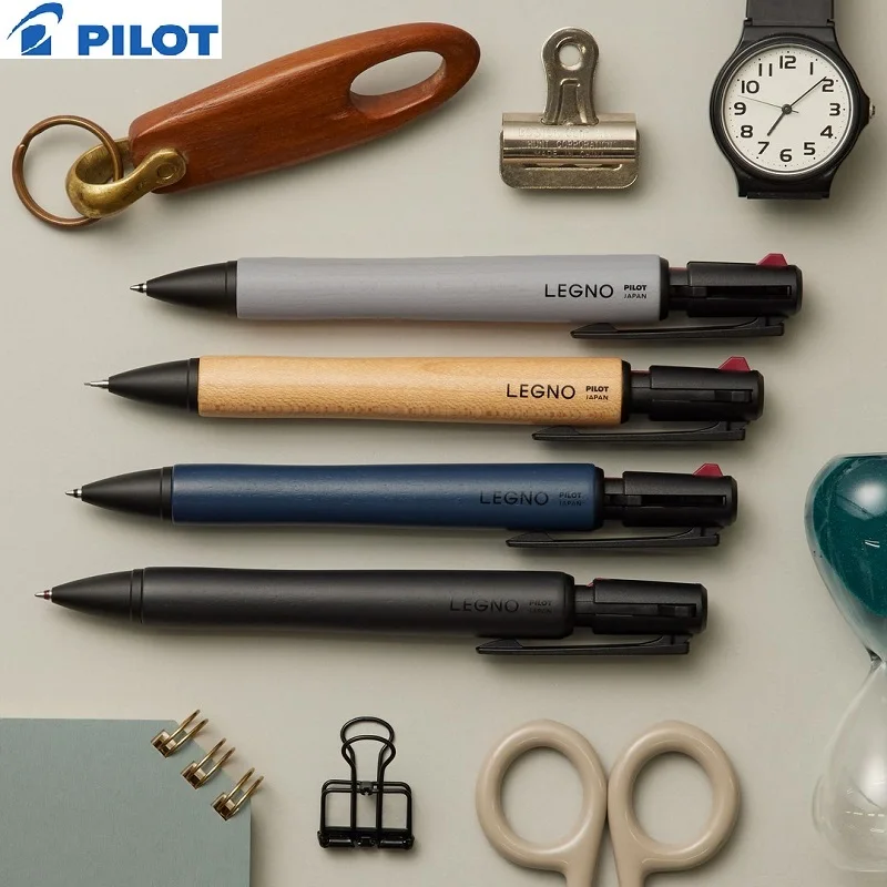 

PILOT LEGNO 2+1Multifunctional Wooden 0.7 Ballpoint Pen&0.5 Mechanical Pencil Premium Wood Pen Holder Writing Stationery