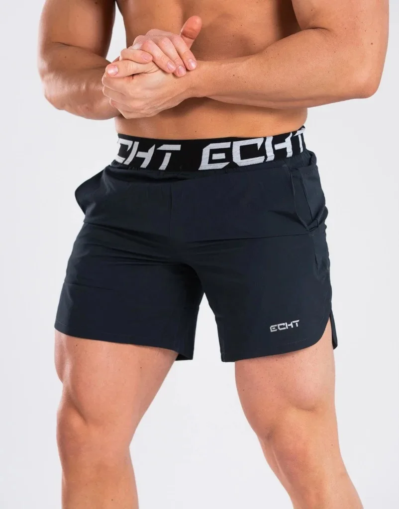 Men Gym Shorts Running Sports Quick Dry Fitness Sportswear Bottoms Male Bodybuilding Training Bermuda Summer Beach Short Pants