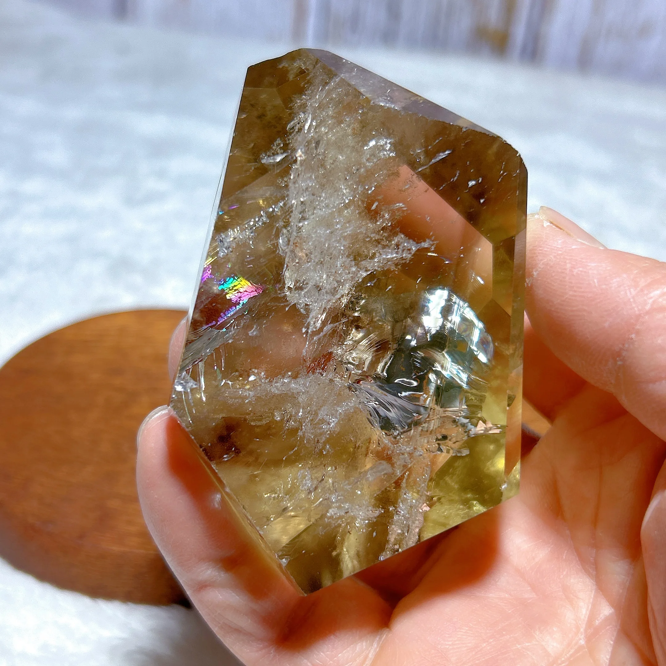 

Healing Natural Crystals Smokey Citrine Free Form Rainbow Gemstone High Quality Home Decorations Mineral Energy Gift