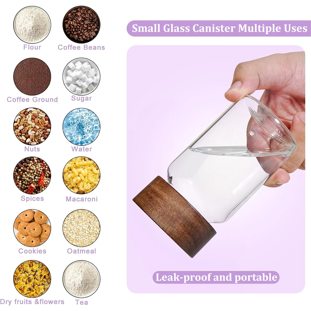 ガラススパイスジャー調味料容器蓋付き小さなガラス瓶コーヒー豆 - Food Storage With Glass Lids のレビューと価格