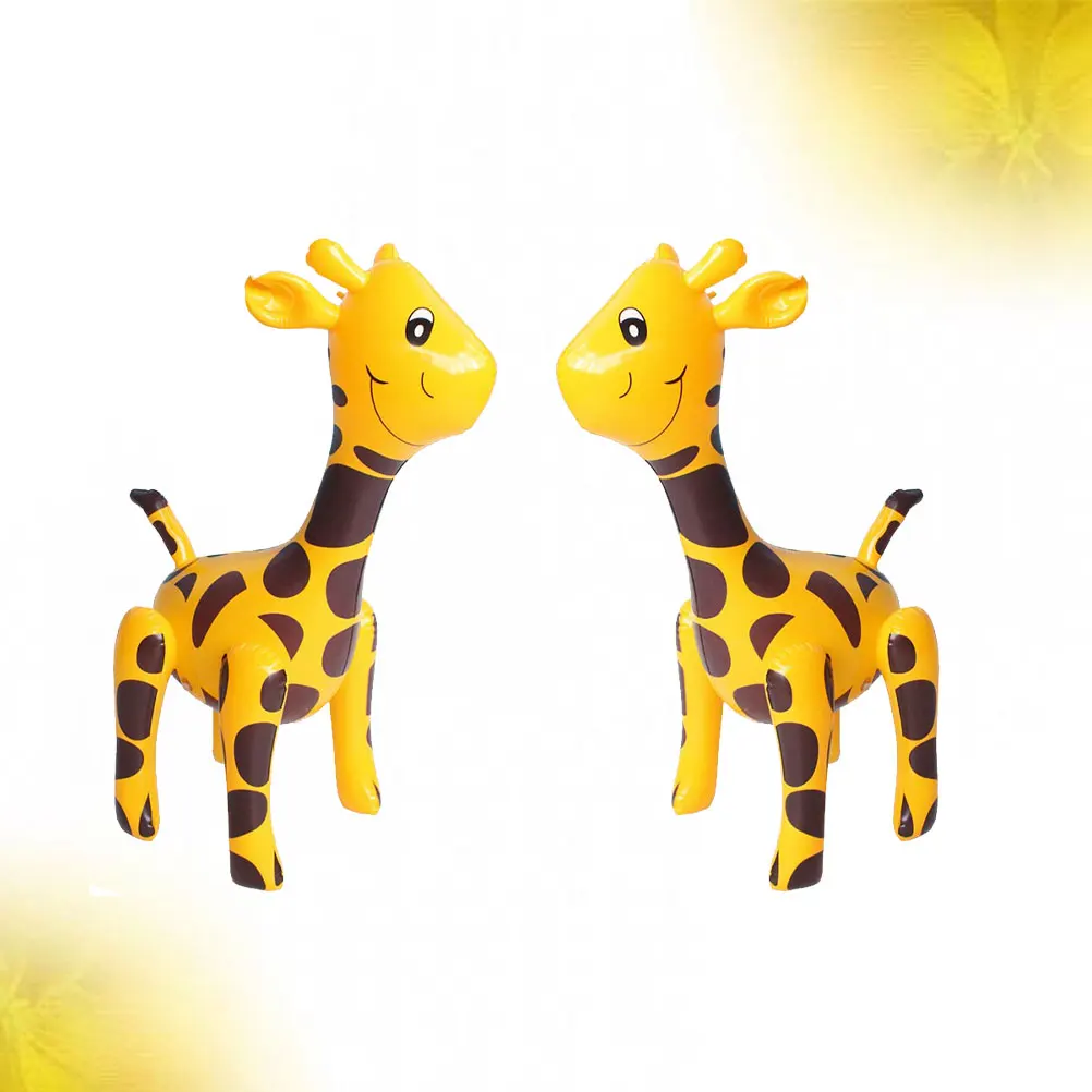 

2Pcs Large Giraffe Balloons for Party Decoration Aluminum Foil Inflatable Animal Balloons Happy Birthday Wedding Festival Decor