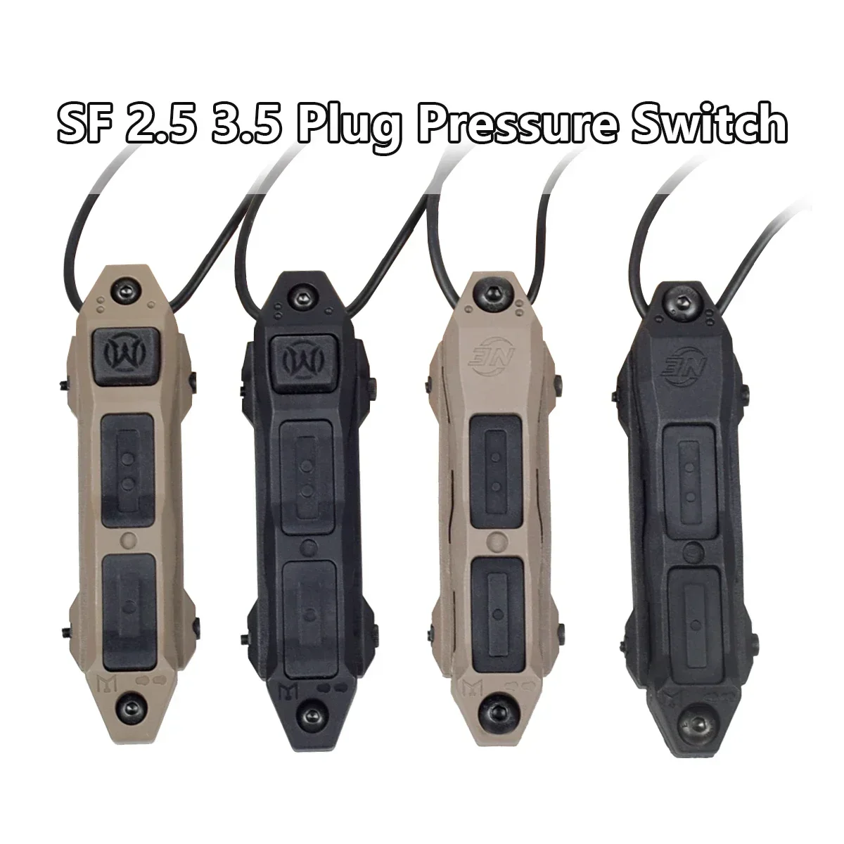 Tactical SureFire M300 M600 Flashlight Pressure Remote Dual Function Switch For Mlok 20mm Rail DBAL A2 PEQ 15 Weapon Scout Light