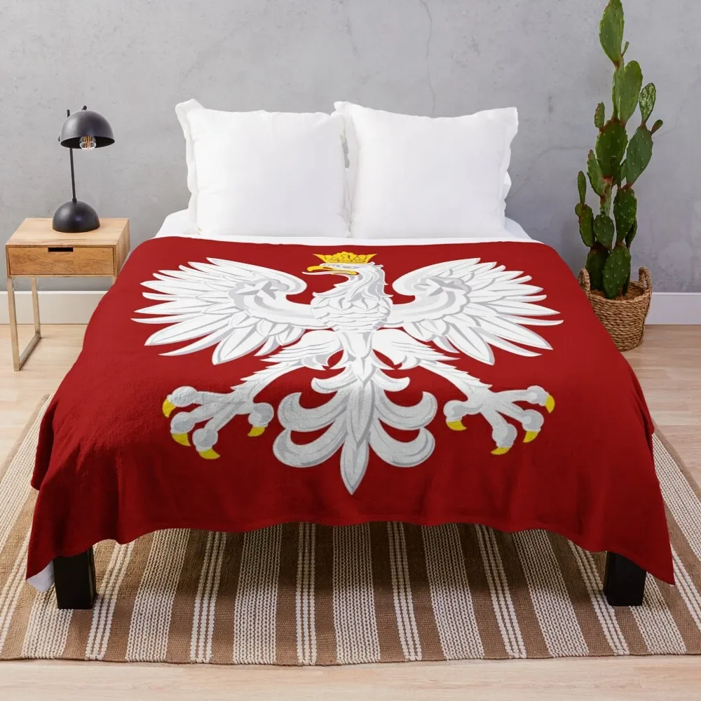 

Polish Eagle Throw Blanket Soft Plush Plaid Thermals For Travel Softest Blankets