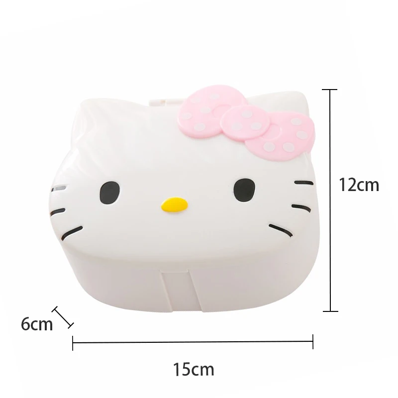 1PCS Cute Cartoon Sanrio Hello Kitty Mirror Jewelry Box Comb Mirror Series Desktop Sundries Storage Makeup Box