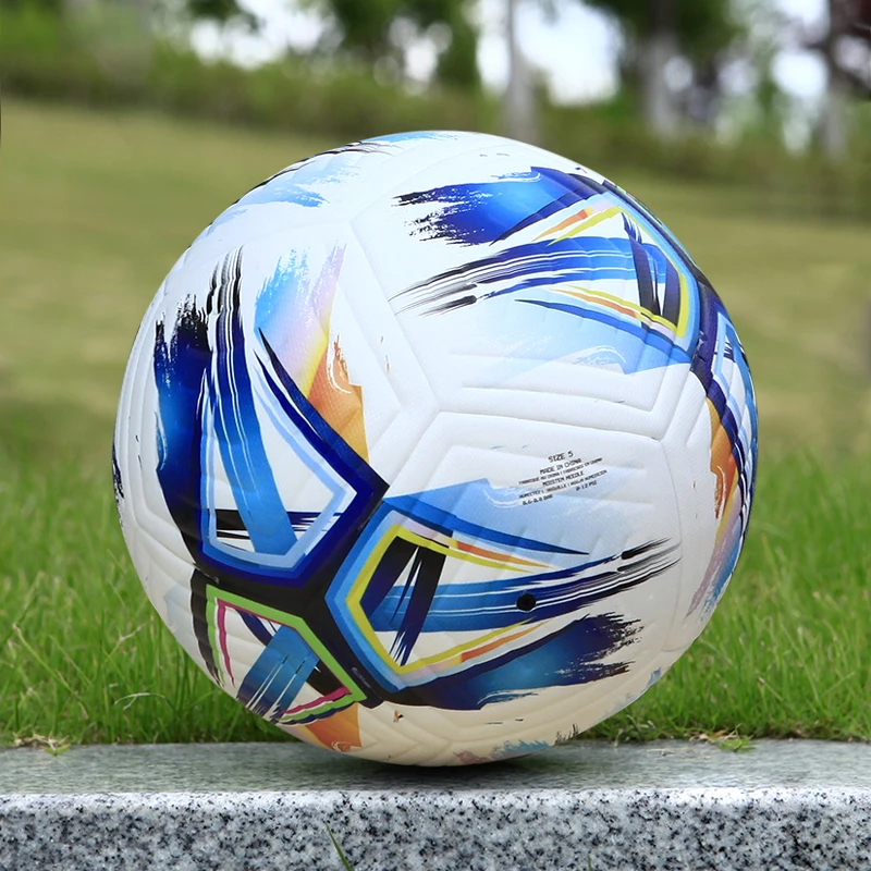 축구 크기 5 전문 공식 경기 축구 공 성인 훈련 야외 스포츠 원활한 Futbol 고품질 PU 공