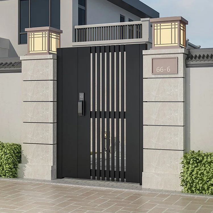 Customization Villa Use Customize Aluminum Latest Main Metal Driveway Gate Designs Modern Fencing Gate Door