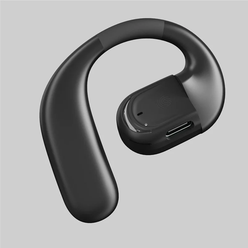 Excellent-New Business Wireless Headset 180° Rotatable Bluetooth 5. 4 Ear-Hook Earphone Air Conduction Touch Control Sports Hifi