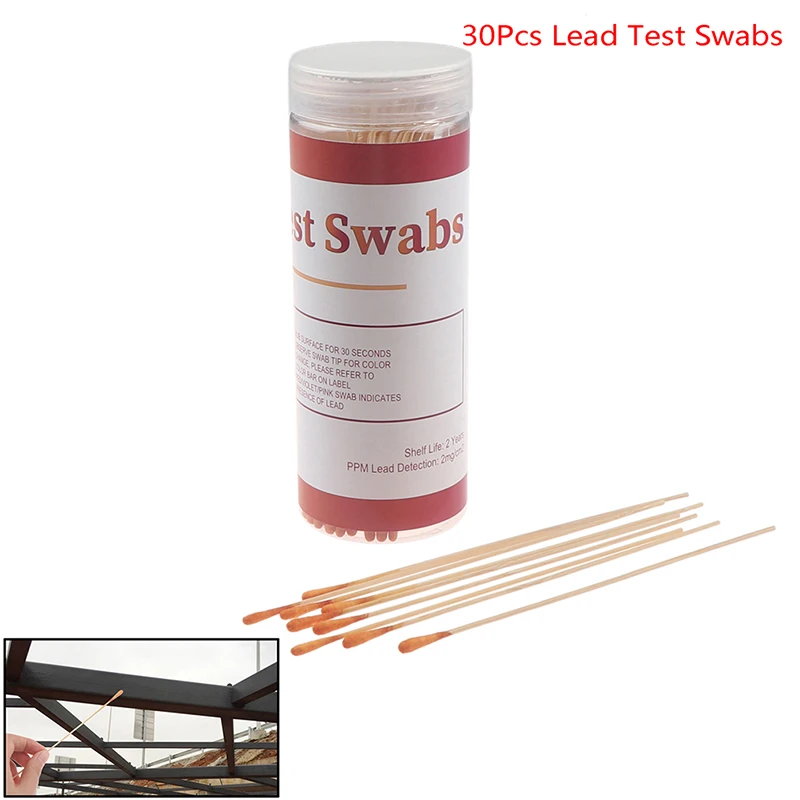 

Laboratory Lead Test Kit with 30 Testing Swabs Rapid Test Results in 30 Seconds