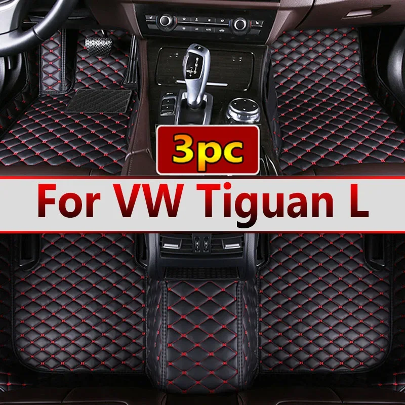 Car Floor Mats For VW VW Tiguan L 2017 2018 2019 2020 2021 2022 Custom Auto Foot Pads Carpet Cover Interior Accessories