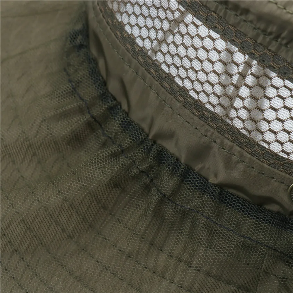 New Multifunctional Mosquito Net Hat Breathable Portable Anti Bee Hat Fishing Hat-Veil Outdoor Insect Mesh Hat