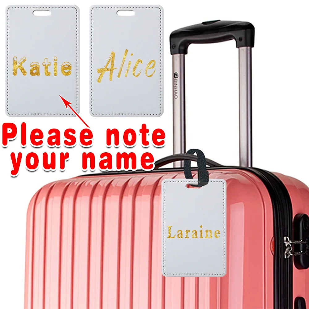 Customized Name Portable Travel Luggage Tag PU Airplane Pass Identifier Label Suitcase Baggage Boarding Name Card Address Holder