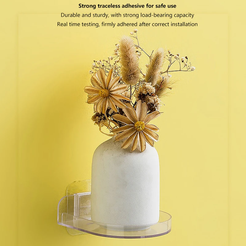 1Pcs New Mini Punch-Free Security Surveillance Camera Stand Home Self-Adhesive Drill-free Fixer Traceless Wall-Mounted Bracket