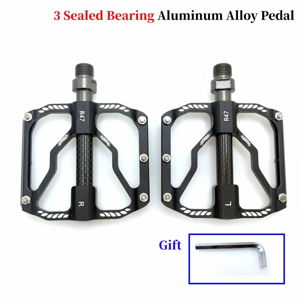 Taozik CNC 3 Sealed Bearings Ultra Light Aluminum Alloy Bicycle Pedals Mountain Bike Road Bike Universal Bicycle Accessories