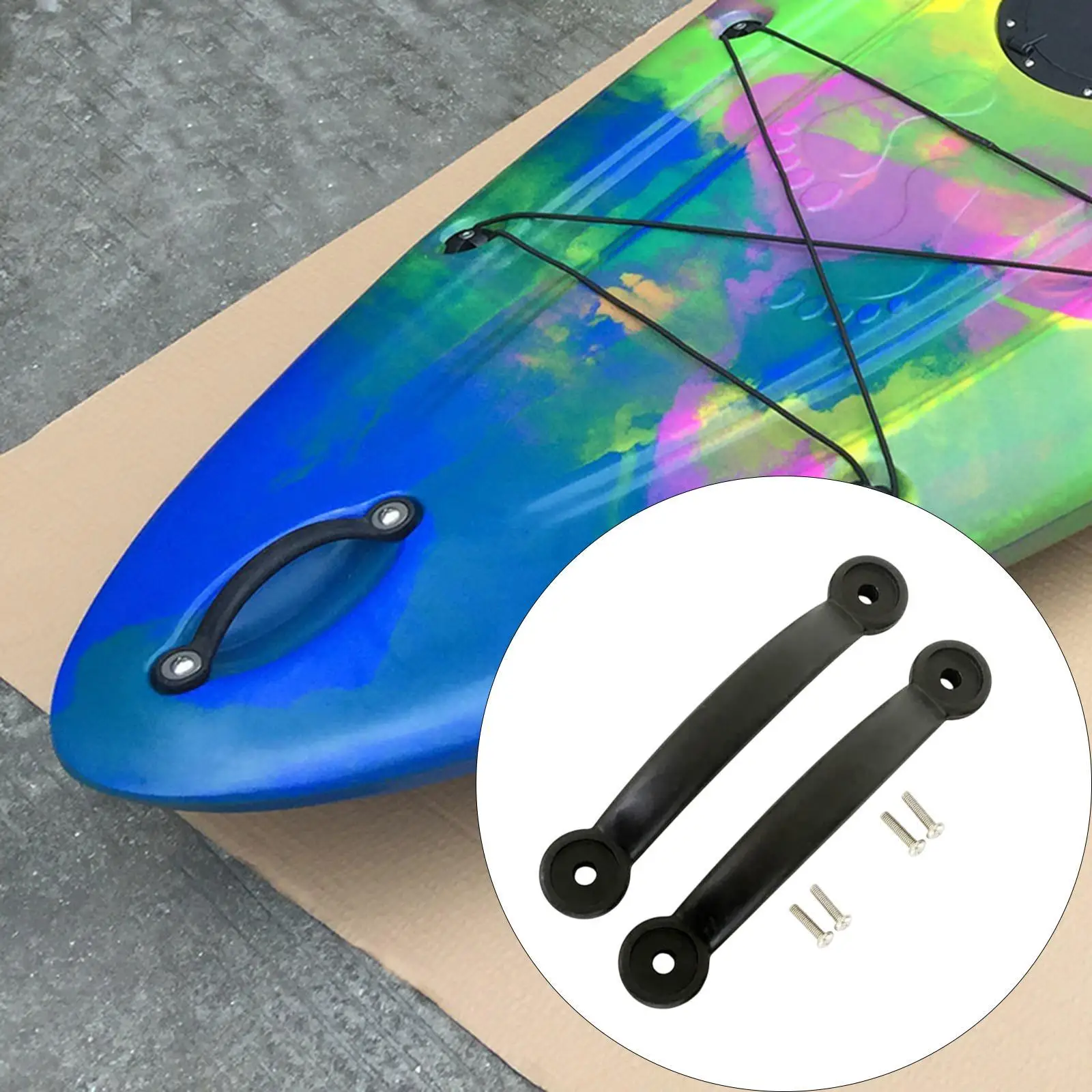 2 Adet Kano Kolu, Kayık Kano Yan Montaj Kayaks, Bavul, Bagaj için Taşıma Kolları