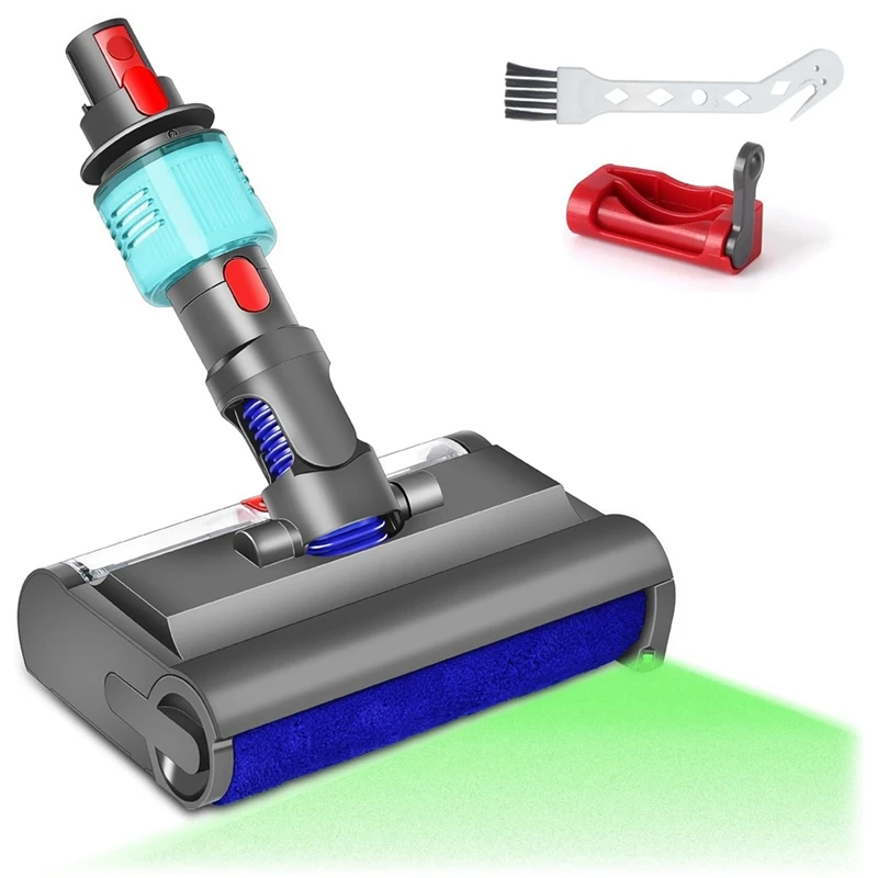 Washing Brush for Dyson V7 V8 V10 V11 V15 Electric Mop Head Wet and Dry with Green Light Cleans and Dries Hard Floors