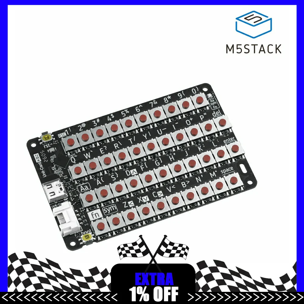 M5Stack CardKB2 Keyboard Unit ESP32-C6 42-Key Portable Keyboard Input Module for IoT Development