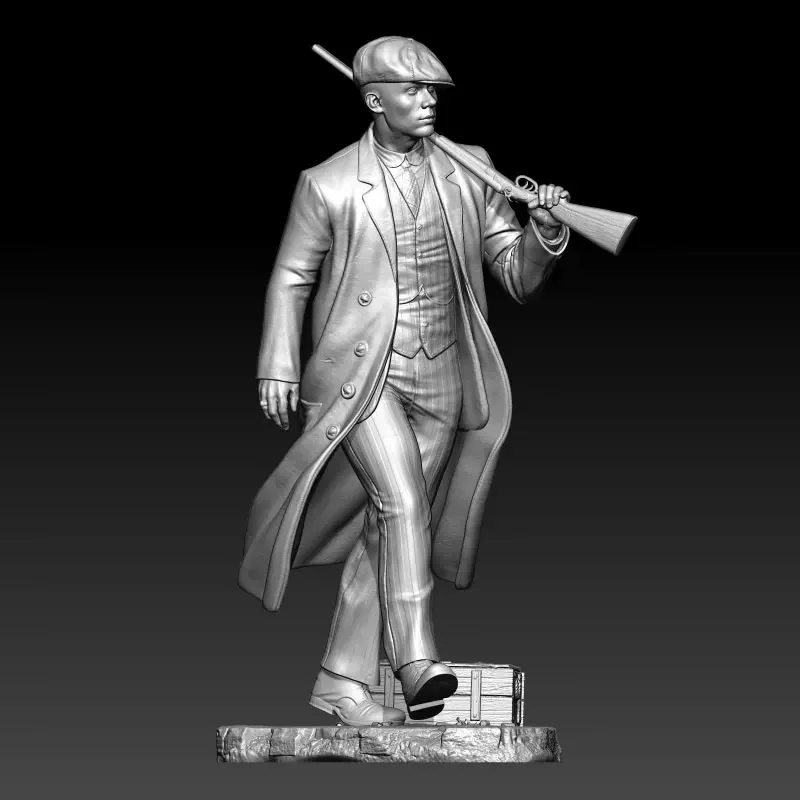 

1/24 1/18 Resin Model Kit Street Gunner Boy Figurine Unpainted No Color RW-1360