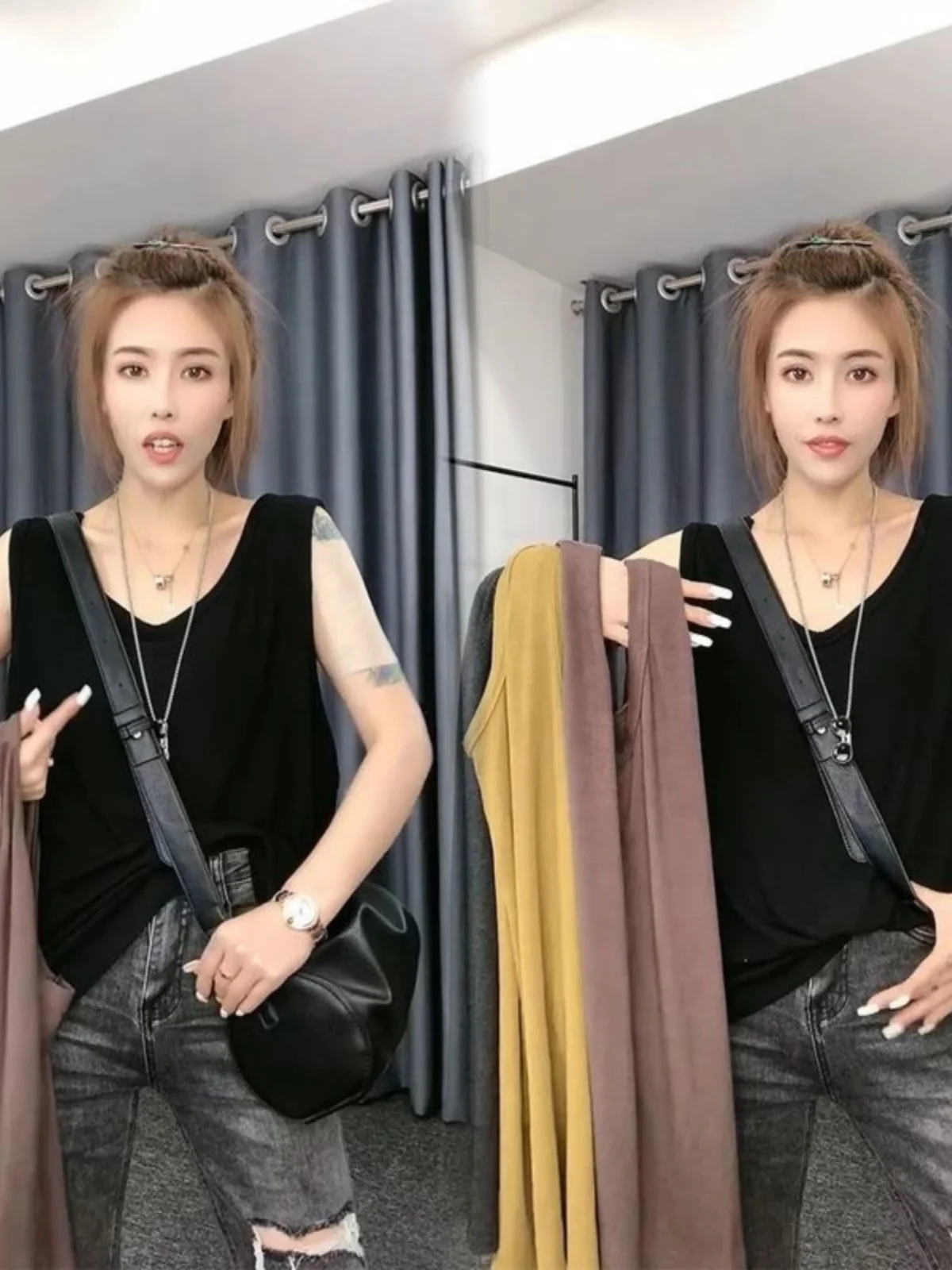 

Женский повседневный модный топ без бретелек больших размеров (до 300 фунтов), свободного кроя, летняя майка-безрукавка для полных женщин