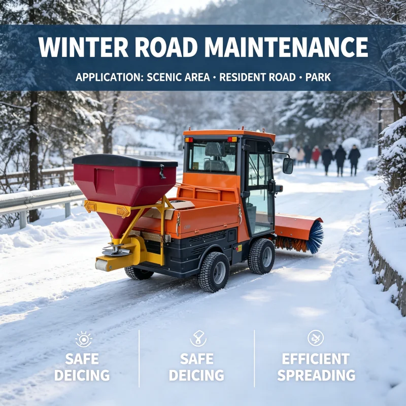 Customized Supplier Commercial Automatic Road Ice Melter Spreader High Operating Efficiency Under Extreme Cold Weather