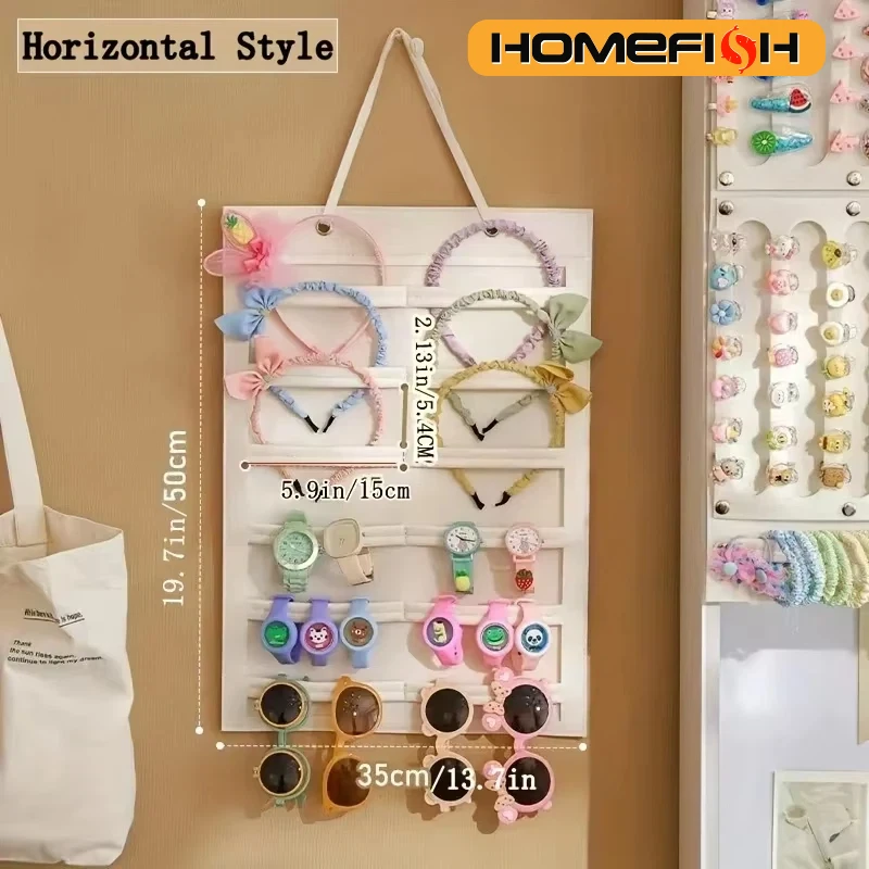 

Hair Accessories Hanging Storage Organizer Wall Decoration Hair Bows Storage Hair Clips Hair Rope Glasses Organizing Storage