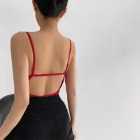 Sexy bodysuit tops for women 2024 Summer y2k fashion white body suits women white bodysuit backless black cami top red - Image 3