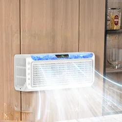 Wall-Mounted Air Conditioner Fan Kitchen Refrigeration Fan Toilet Small Air-Conditioning Special Punch-Free Dormitory