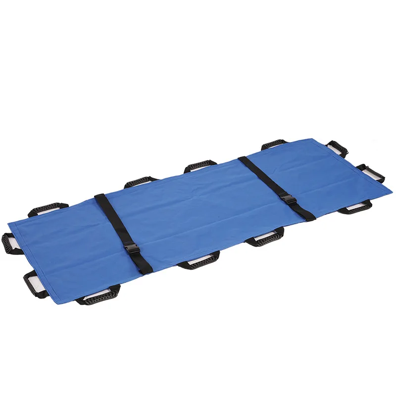 Simple folding stretcher, portable fire cart, emergency medical aid, and household single to carry the elderly upstairs