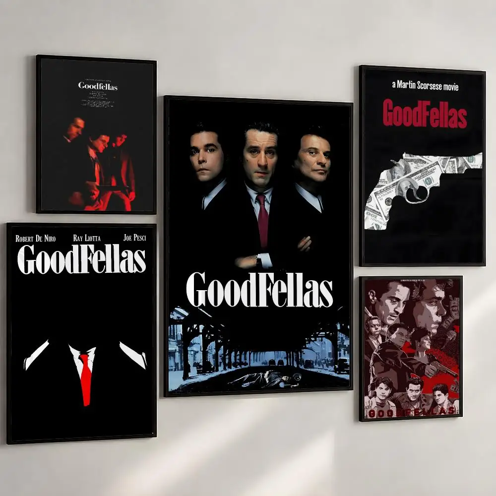 Movie Goodfellas Mafia Scorsese Poster PP Wall Art Print Removable Water-Resistant Home Decor For Bedroom Apartment Gift