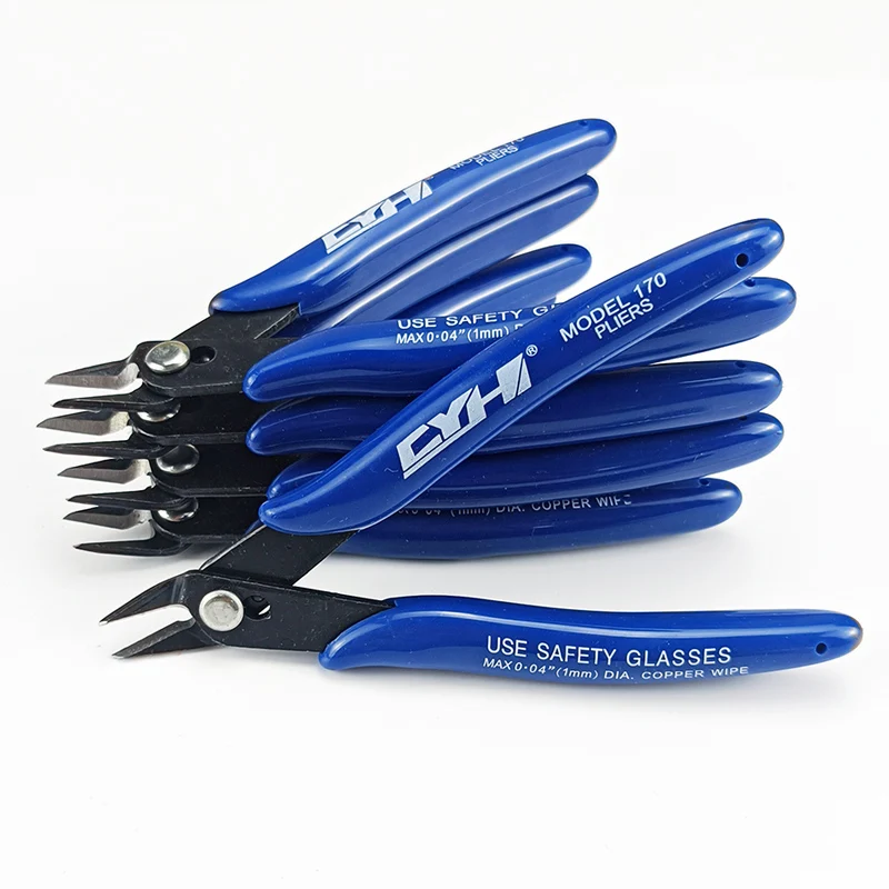 Hot Sale Custom  Industrial Grade Diagonal Wire Cutter Slim Flat Nose Pliers Multi-purpose Hand Tool for Electrical Repair DIY