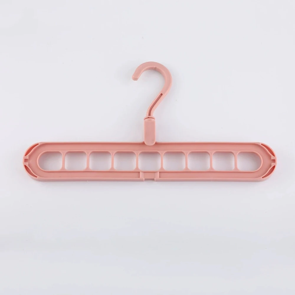 Plastic 9-Hole Foldable Hangers, Heavy Duty Space Saving Clothes Organizer Hangers, For Room, Closet, Wardrobe Home Door