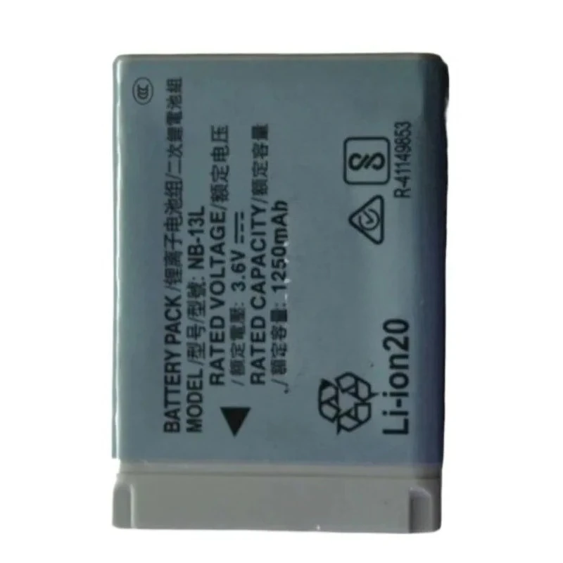新しい交換用カメラバッテリー 3.6V 1250mAh NB-13L Canon PowerShot Mark II G9 X G9 X Mark II G1 X Mark III G5X G7X SX620HS用