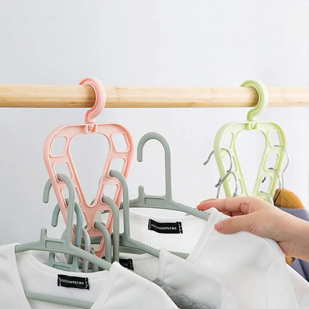 

Household Clothes Hanger Storage Rack Drying Rack Clothes Hanger Closet Organizer Space Saving Multi-Function Wardrobe Hanger