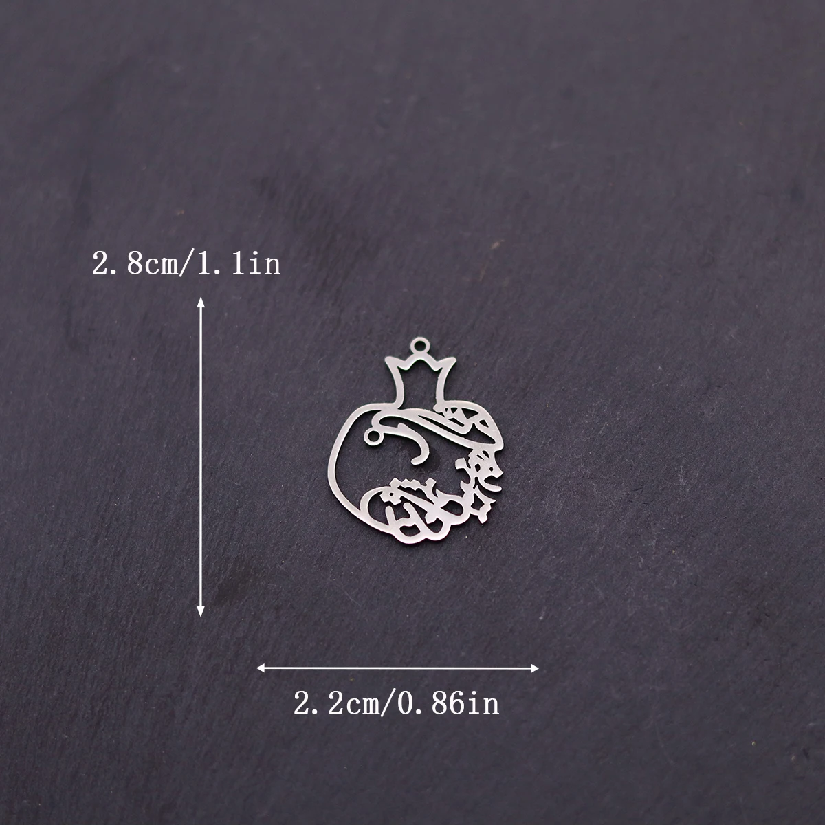 3pcs Persian Farsi Iranian Pomegranate Anar Eshgh Pendant Stainless Steel Vase Shaped Charm Necklace Earrings Jewelry Making