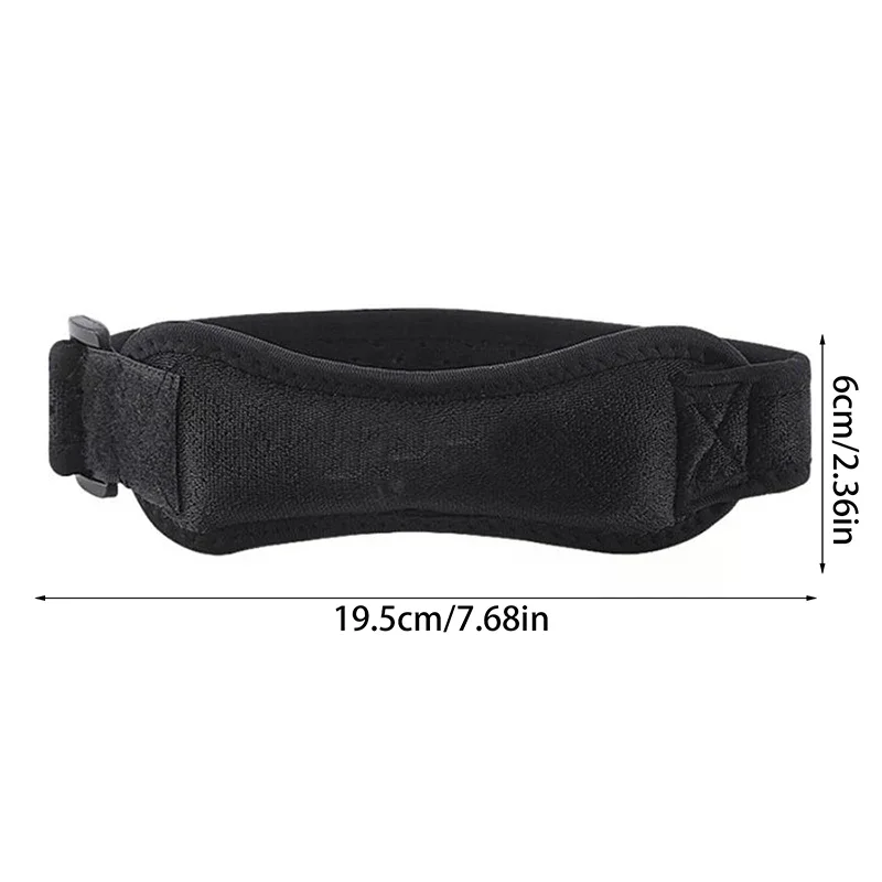 Rodillera con almohadilla suave de Eva ajustable, Protector del tendón de la rótula, para correr, ciclismo, gimnasio, deportes, rodillera, envoltura de compresión, dolor Unisex