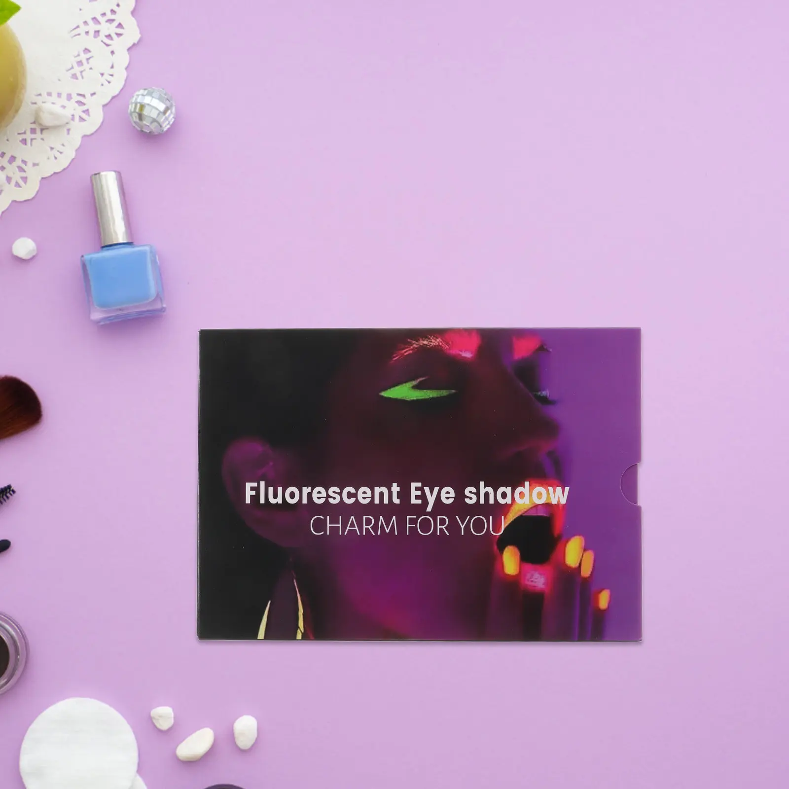 

Палитра теней для век, светящаяся в темноте, 24 цвета, гладкая текстура, для вечеринок и сценического макияжа, блестящие яркие тени для глаз