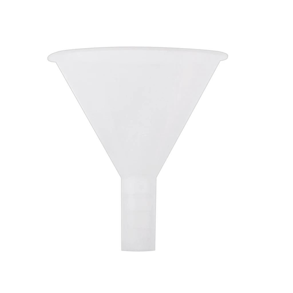 Clear Polypropylene Funnel Short Stem Tester Liquid Filling Laboratory Funnel for Kitchen Car Garage