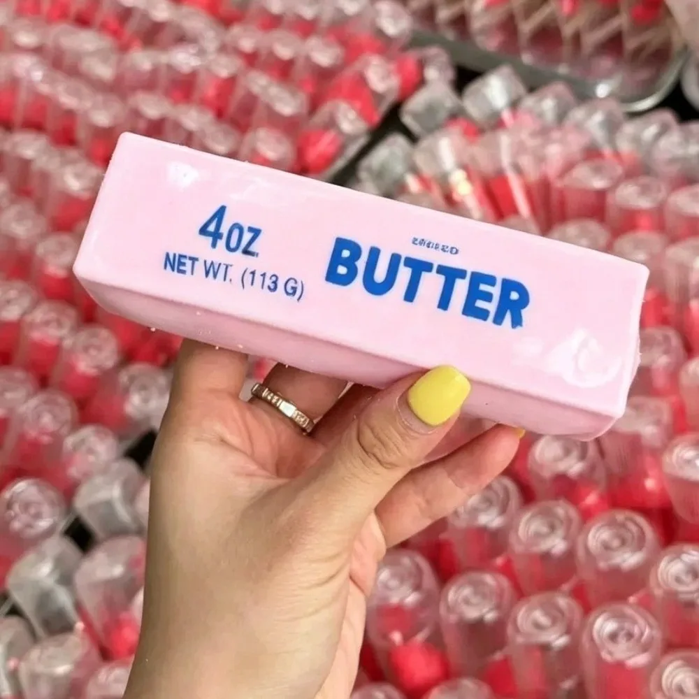 Portable Crunchy Butter Stick Squeezed 12cm Sound Effects Butter Stick Squishy Hand Relax Kneading TPR Fidget Home Decoration