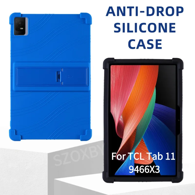 

For TCL Tab 11 9466X3 TCL NxtPaper 11 11inch Case 9166G-9466X 9466X6 Tablet Safe Shockproof Silicone Stand Cover