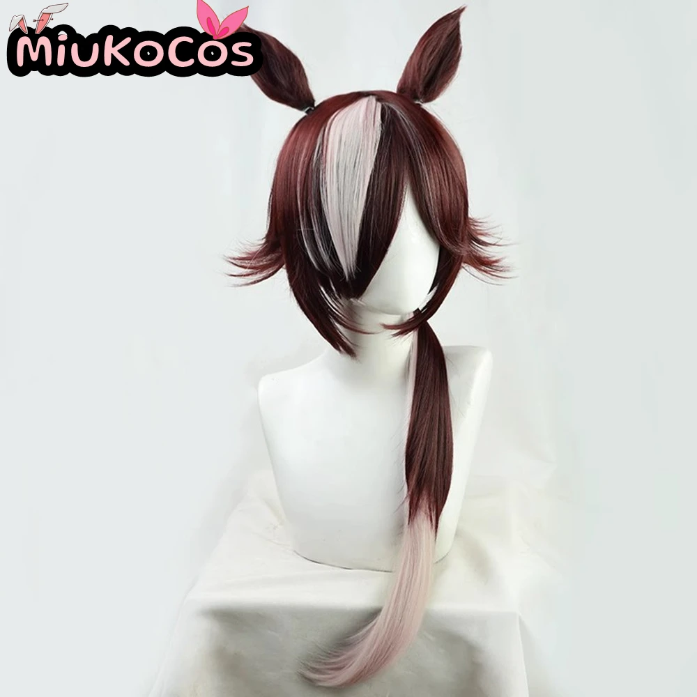 IN STOCK ウオッカ Vodka Cosplay Wig With Ears and Tail MiukoCosplay Game Umamusume:Pretty Derby Cosplay 3
