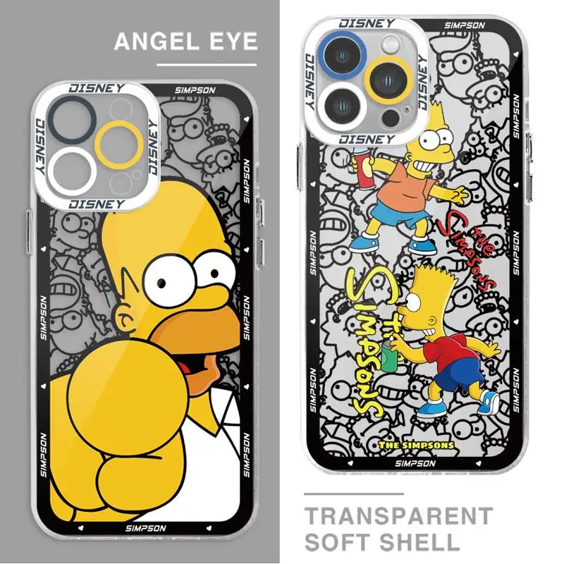 Comic Disney Simpsons Phone Case for Honor X8a X8 4G X9a 5G 90 Lite X8 Cases Transparent Soft Cover