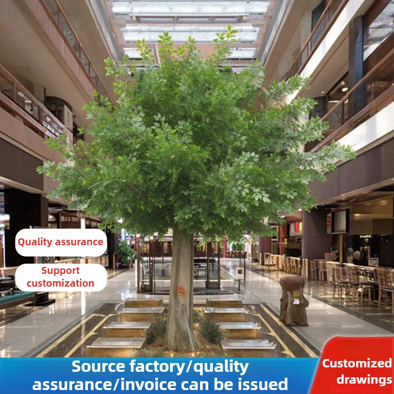 

Simulation large floor-standing banyan tree green plant simulation banyan tree shopping mall wedding party event decoration