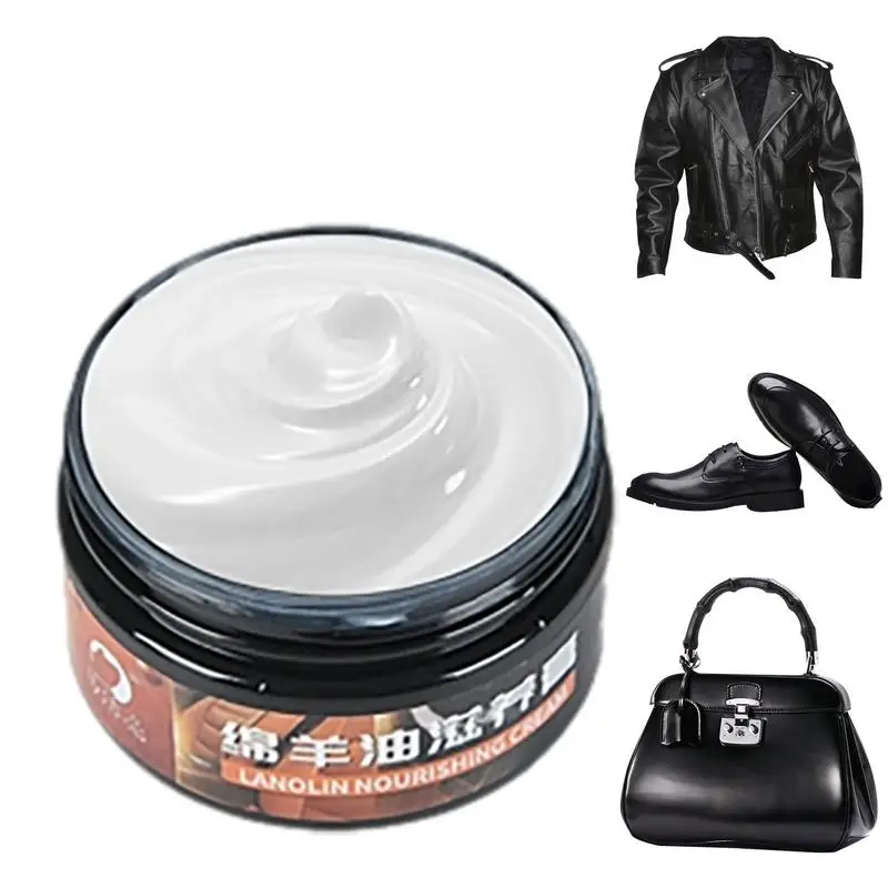 Leather Restoration Cream Quick Drying Leather Polish Shoe Cream Household Couch Conditioner for Furniture Shoes Car Seats