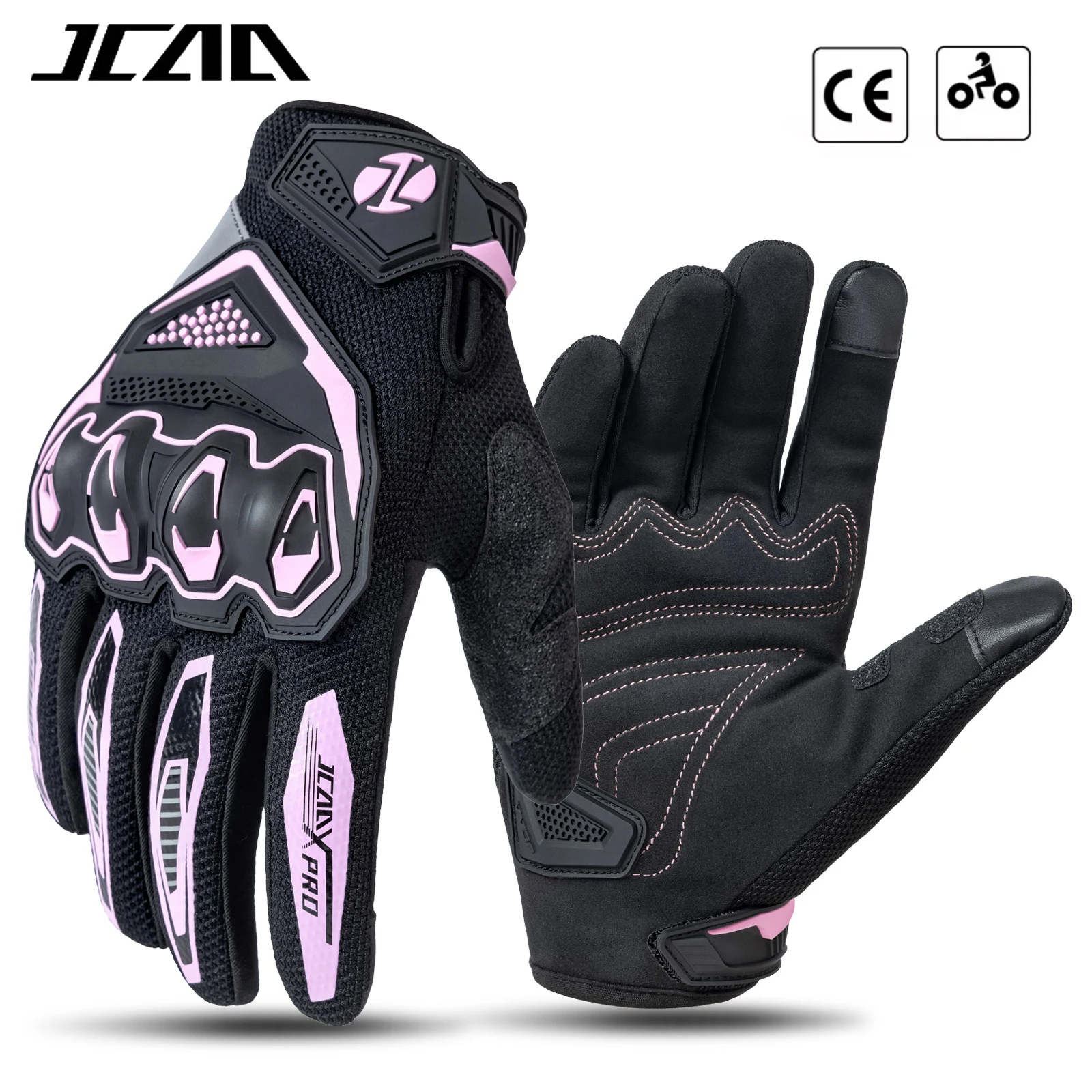 

JCAA туристические перчатки весна-лето с сертификацией CE мотоциклетные перчатки ПВХ жесткие перчатки для верховой езды с сенсорным экраном противоскользящие