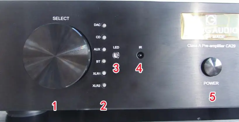 CA29 Control remoto equilibrado Bluetooth 5,1 hifi Clase A amplificador de tubo preamplificador