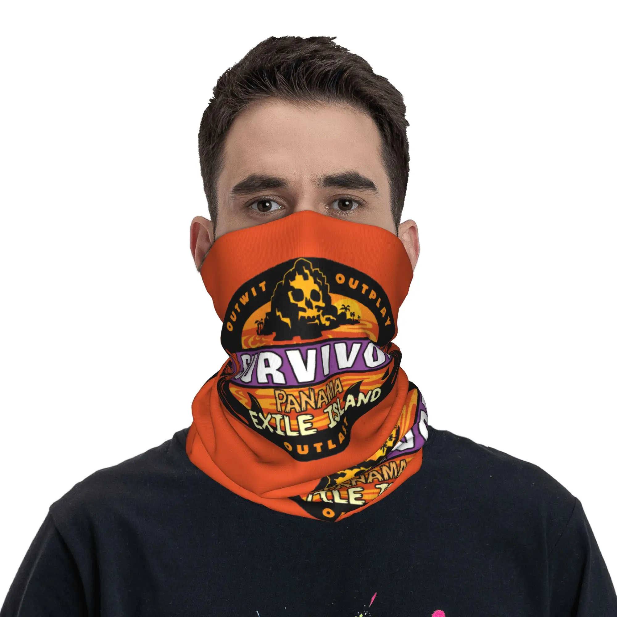 

S-Survivors Bandana Neck Cover Printed Wrap Scarf Multifunctional Headband Riding for Men Women Adult Winter