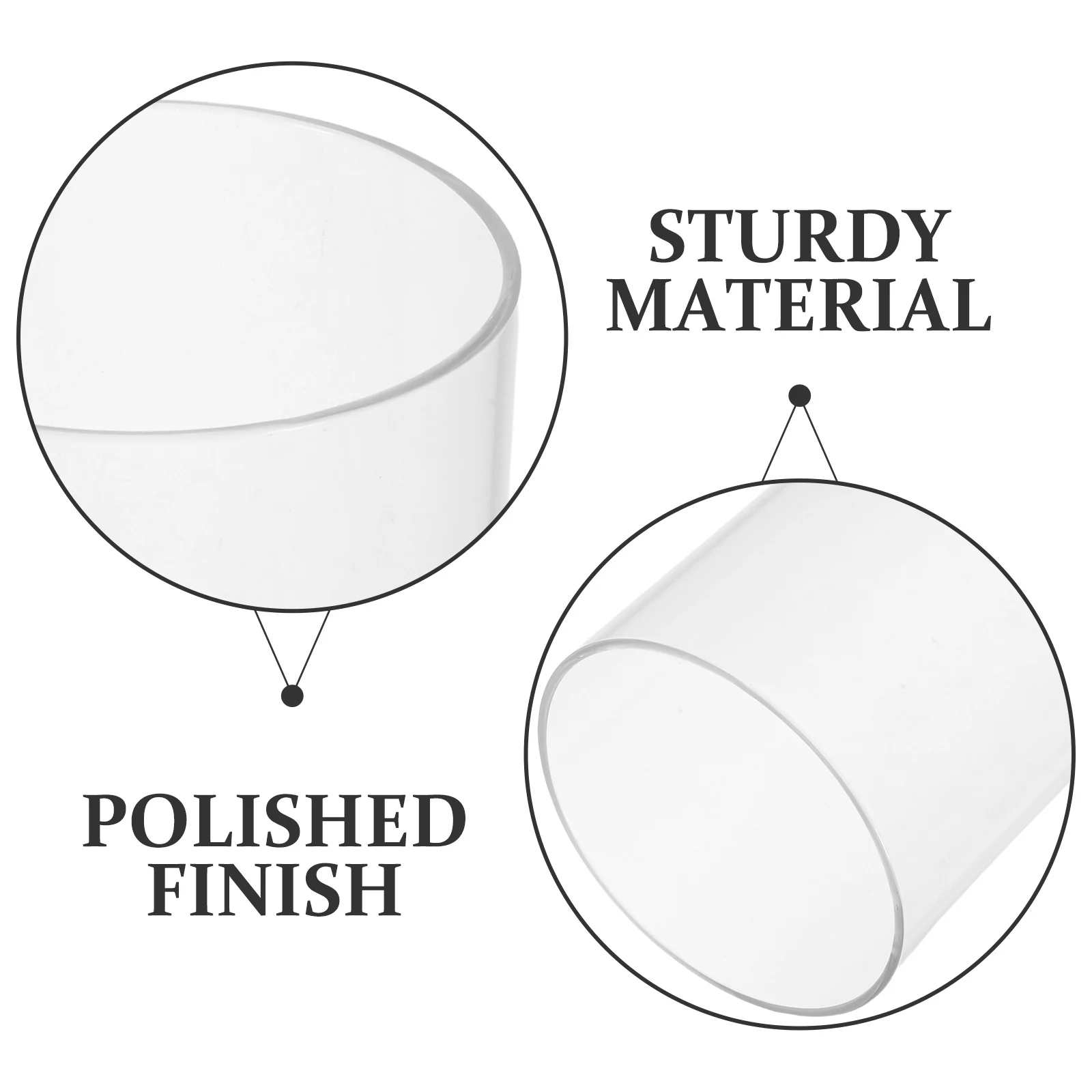 استبدال حامل الشموع الزجاجي من إعصار الأكمام الأسطوانية الشفافة مع لمسة نهائية مصقولة لديكور المنزل والحدث المحيطة