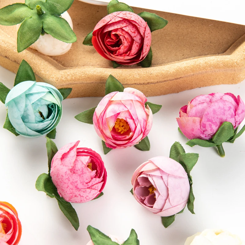 Künstliche Seidenblumen Teerosen für Heim, Büro, Party, Festival, Garten, Hochzeit, Brautstrauß, DIY, Bestseller Geschenke – Detail 2