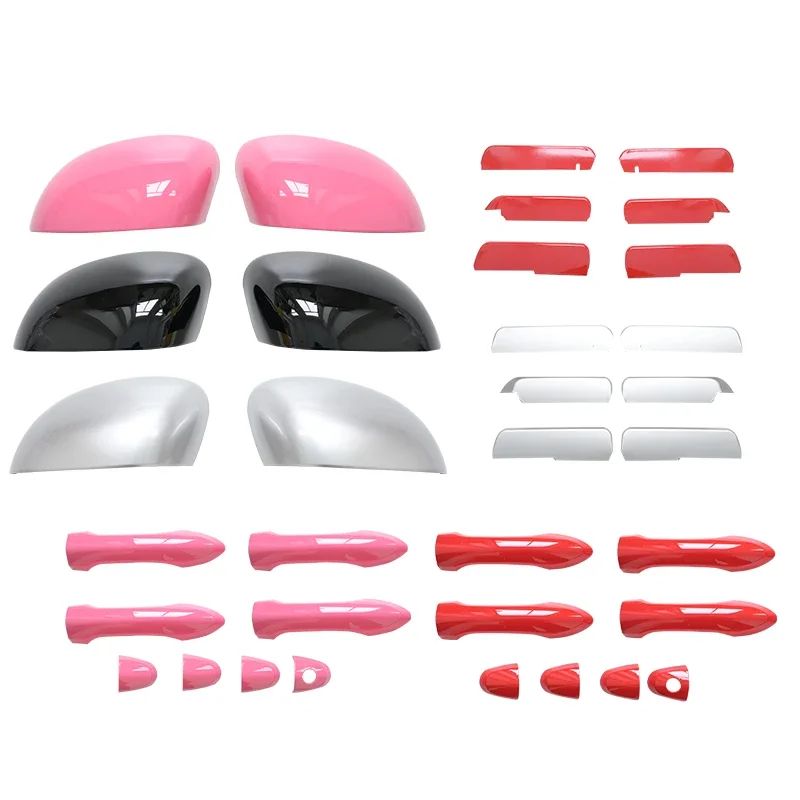 Rearview Mirror Shell Sticker Black Body Color Decorative for LEAPMOTOR T03 Front Bar Sticker Anti Scratch Car Accessories Tools