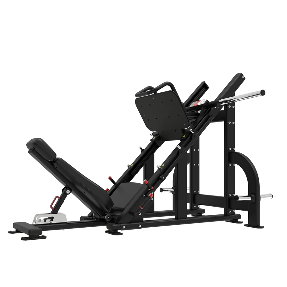 Commercial Plate-loaded Linear Leg Press Trainer With Safety Features